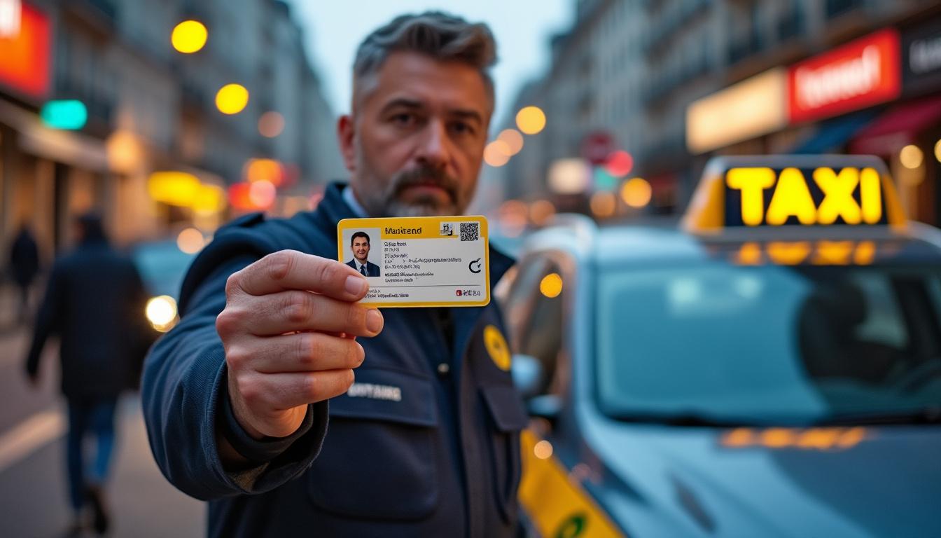 Illustration: Définition et rôle de la carte professionnelle de taxi