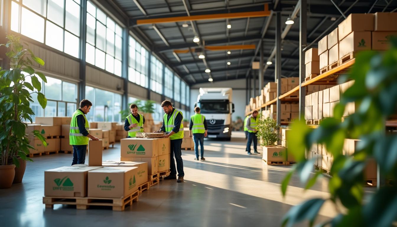 Illustration: Les leviers et bonnes pratiques pour adopter une logistique écoresponsable