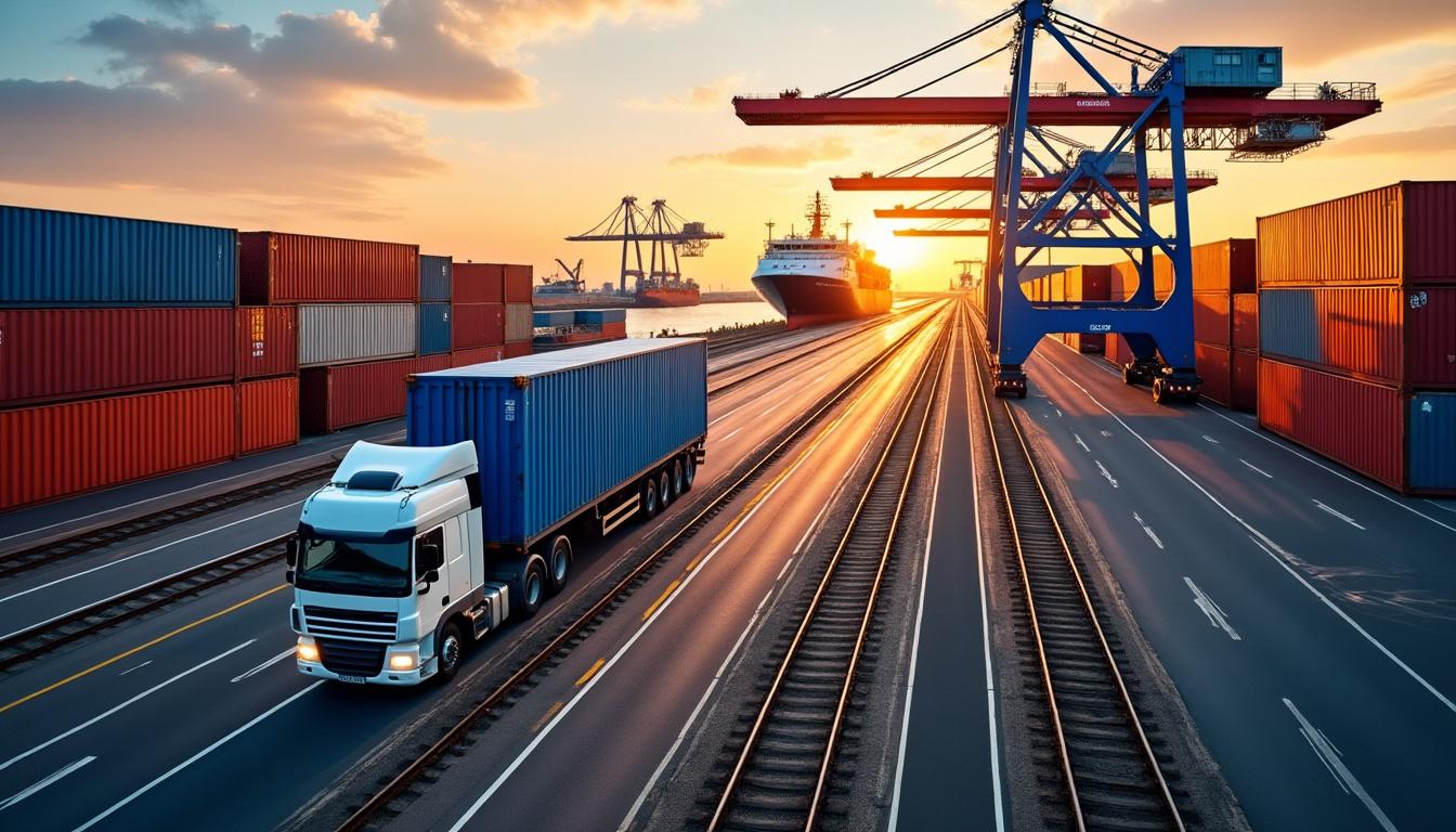 Illustration: Les modes de transport impliqués dans l’intermodalité du transport de marchandises