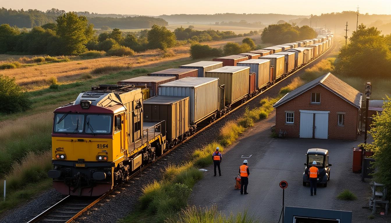 Illustration: Définition et principes du transport de marchandises par train