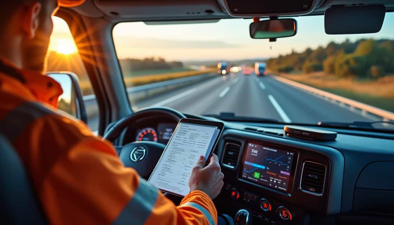 Illustration: Définition et utilité des frais de route dans le transport routier en 2025