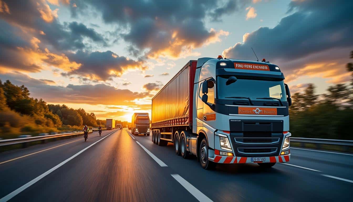 Illustration: Nouveautés et augmentation des frais de route dans le transport routier en 2025