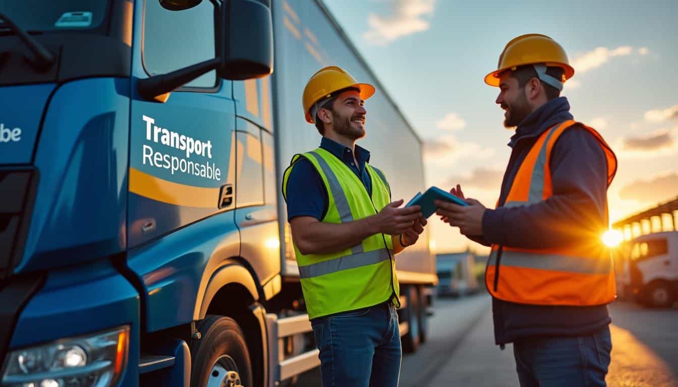 Illustration: Les avantages de la RSE dans le transport routier et ses bénéfices concrets