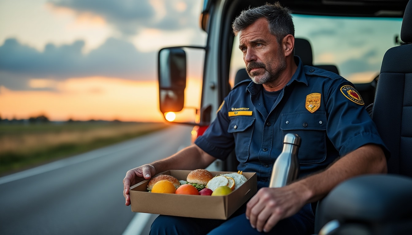 Le panier repas dans le transport routier : règles et horaires