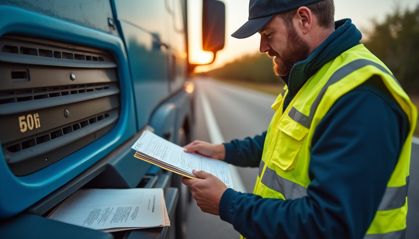 Illustration: Les obligations légales et documents obligatoires dans le transport routier de marchandises