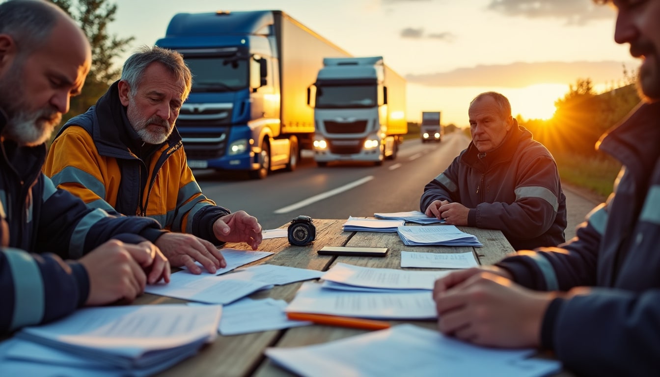 Illustration: Conditions d’éligibilité au remboursement de la TICPE 2025 pour les transporteurs routiers