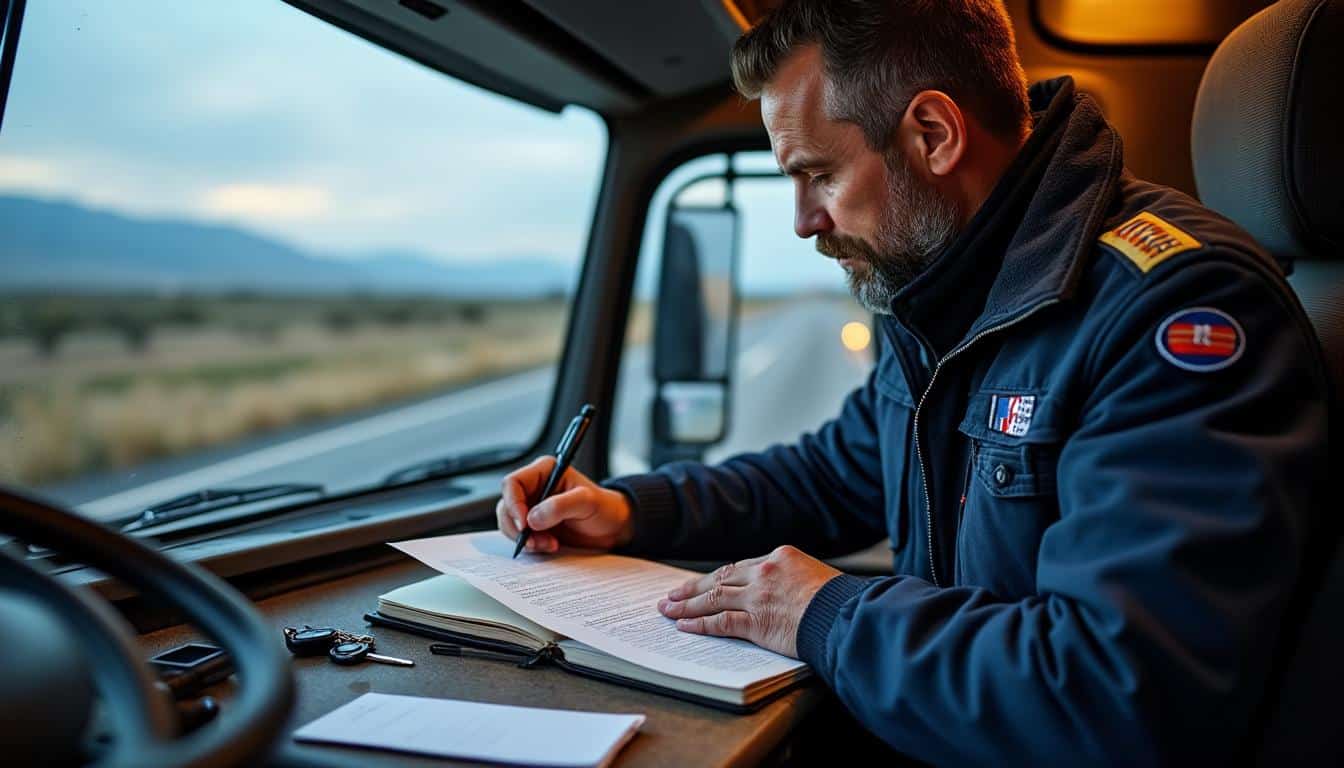 Illustration: Comprendre l’essentiel d’une lettre de démission dans le transport routier