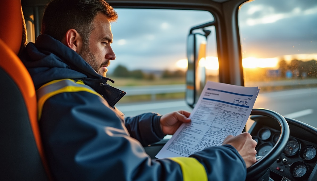 Illustration: Définition des frais de route dans le transport routier international en 2024