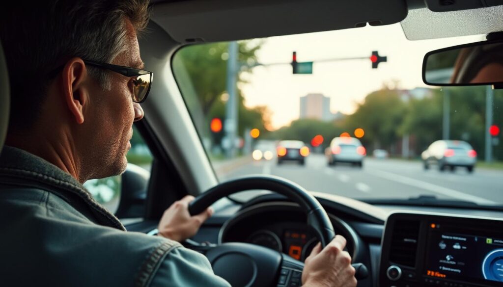 Test de conduite du regard à l’intersection et anticipation efficace